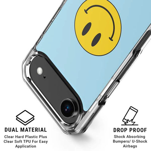 Blue Happy Face iPhone 17 Air MagSafe Case