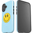 Blue Happy Face iPhone 17 Impact Case