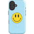 Blue Happy Face iPhone 17 Magsafe Impact Case