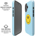 Blue Happy Face iPhone 17 Magsafe Impact Case