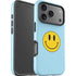 Blue Happy Face iPhone 17 Pro Impact Case
