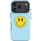 Blue Happy Face iPhone 17 Pro Max Impact Case