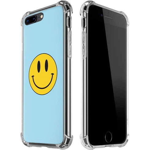 Blue Happy Face iPhone Cases