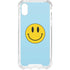 Blue Happy Face iPhone XS Clear Case