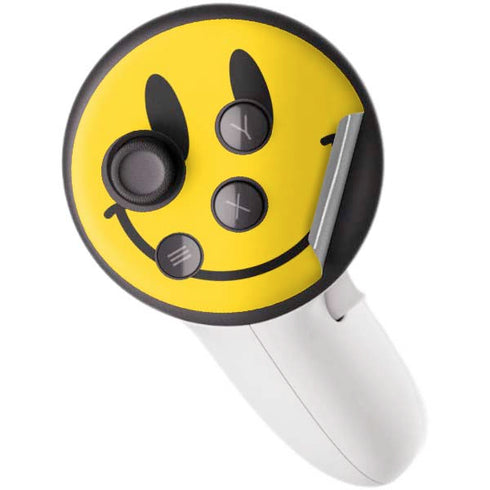 Blue Happy Face Meta Quest 3S Skin