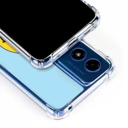 Blue Happy Face Moto G 5G (2024) Clear Case