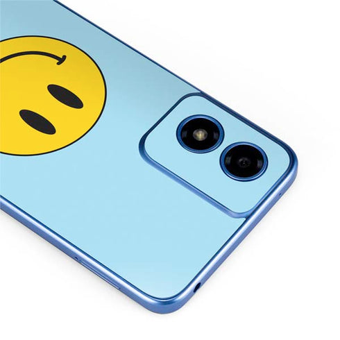 Blue Happy Face Moto G Play 4G (2024) Skin