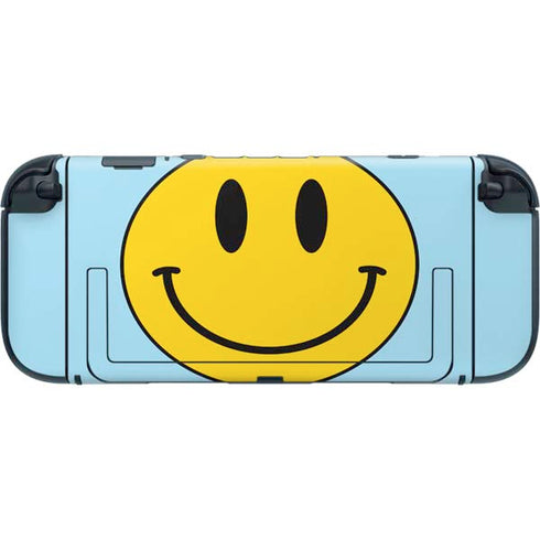 Blue Happy Face Nintendo Switch 2 (2025) with Joy-Con Skin