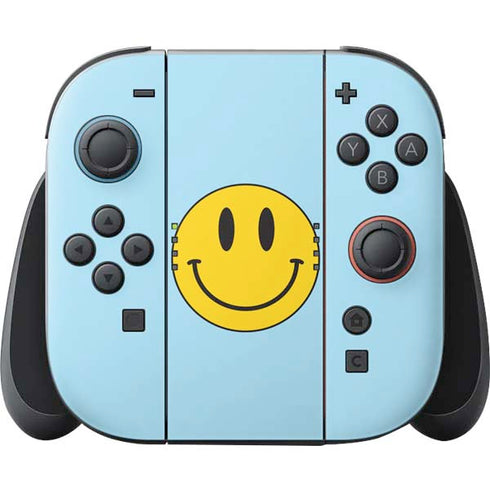 Blue Happy Face Nintendo Switch 2 (2025) Joy-Con Controller Skin