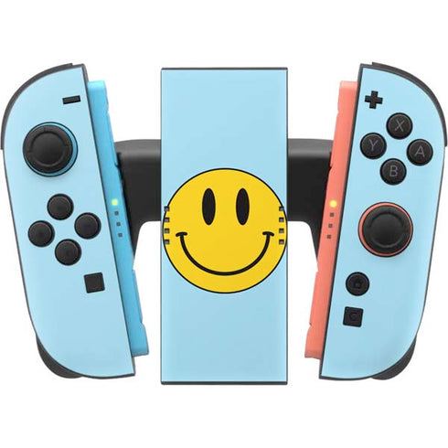 Blue Happy Face Nintendo Switch 2 (2025) Joy-Con Controller Skin