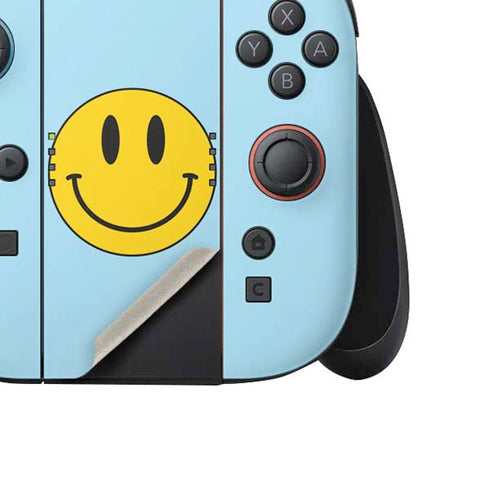 Blue Happy Face Nintendo Switch 2 (2025) Joy-Con Controller Skin