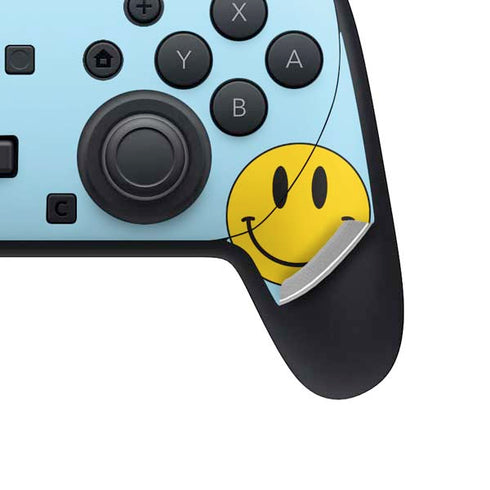 Blue Happy Face Nintendo Switch 2 (2025) Pro Controller Skin