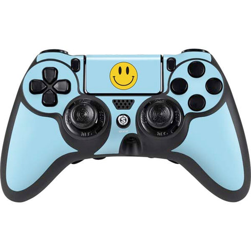 Blue Happy Face PlayStation PS4 Skins