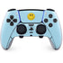 Blue Happy Face PS5 DualSense Edge Pro Controller Skin