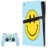 Blue Happy Face PlayStation PS5 Skins