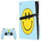 Blue Happy Face PS5 Pro Disk Bundle Skin