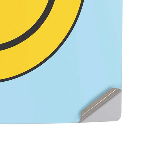 Blue Happy Face PS5 Pro Disk Console Skin