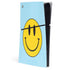 Blue Happy Face PS5 Slim Digital Edition Console Skin