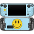 Blue Happy Face Steam Deck Handheld Gaming Computer OLED Skin