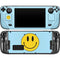 Blue Happy Face Steam Deck Handheld Gaming Computer Skin