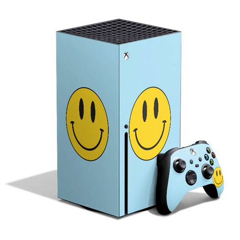 Blue Happy Face Xbox Series X Bundle Skin