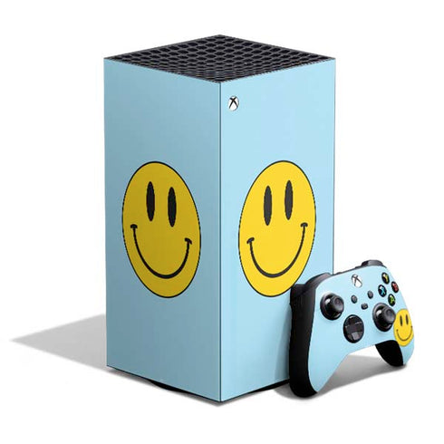 Blue Happy Face XBox Series X Digital Edition Bundle Skin