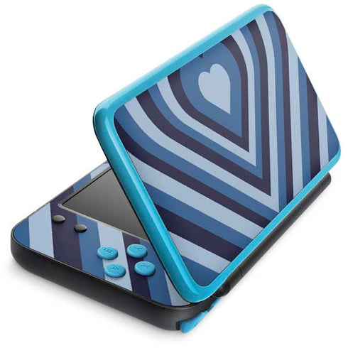 Blue Heart Pattern Nintendo Skins
