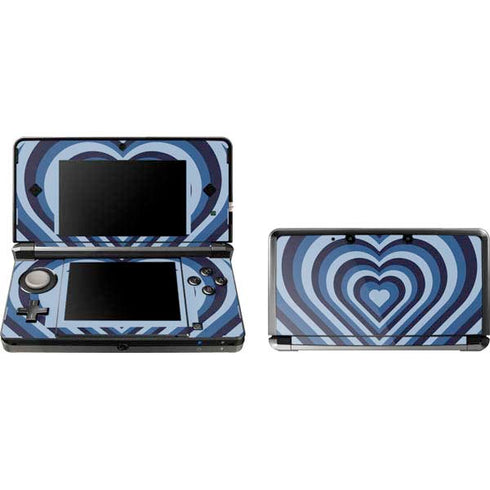 Blue Heart Pattern Nintendo Skins