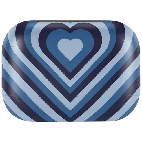 Blue Heart Pattern Amazon Echo Buds Skin