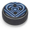 Blue Heart Pattern Amazon Echo Dot Skin