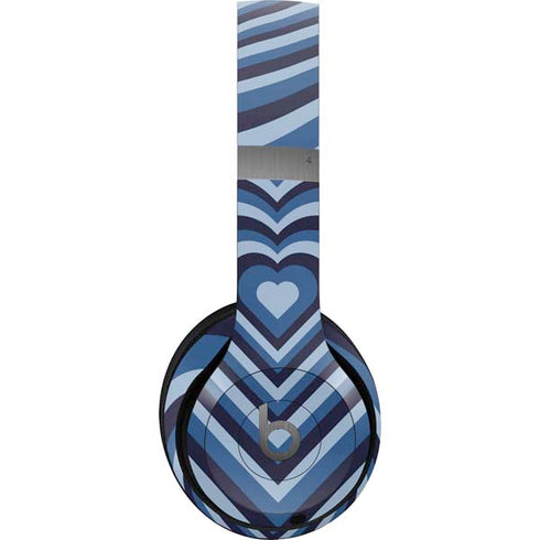Blue Heart Pattern Beats Solo 4 Wireless Headphones Skin