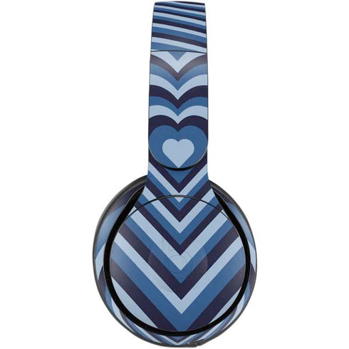 Blue Heart Pattern Beats Solo Pro Skin