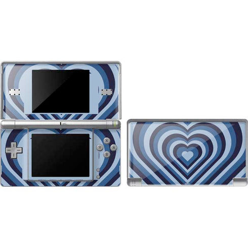 Blue Heart Pattern Nintendo Skins