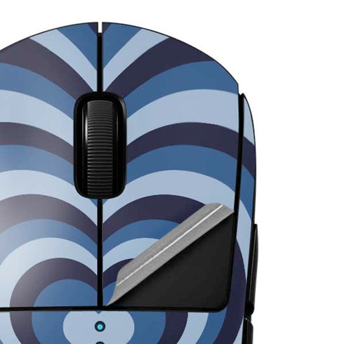 Blue Heart Pattern G Pro Wireless Gaming Mouse Skin
