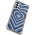Blue Heart Pattern Gabb Phone 4 Clear Case