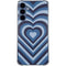 Blue Heart Pattern Galaxy A35 5G Clear Case