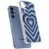 Blue Heart Pattern Galaxy A35 5G Clear Case