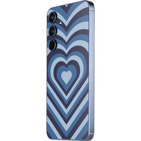 Blue Heart Pattern Galaxy A35 5G Skin