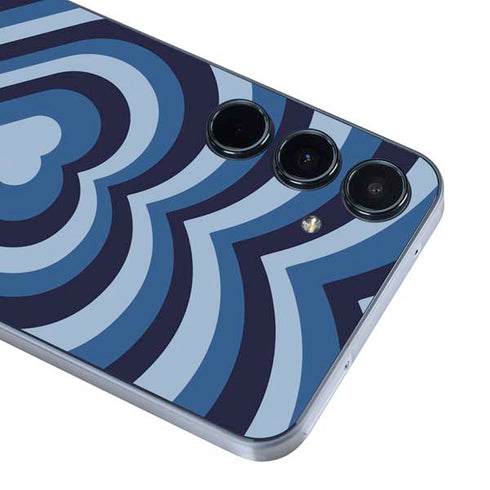 Blue Heart Pattern Galaxy A35 5G Skin
