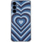 Blue Heart Pattern Galaxy A55 5G Clear Case