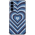 Blue Heart Pattern Galaxy A55 5G Clear Case