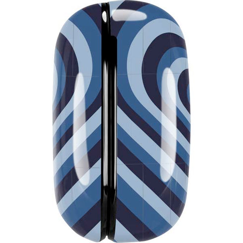 Blue Heart Pattern Galaxy Buds Live Skin