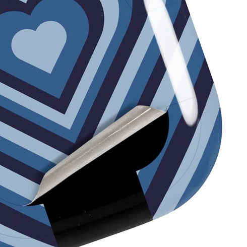 Blue Heart Pattern Galaxy Buds Live Skin