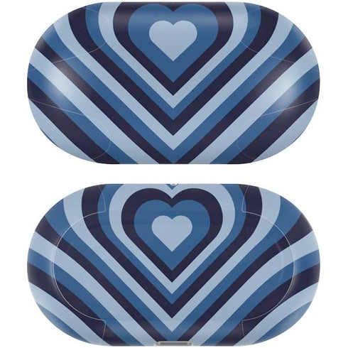 Blue Heart Pattern Galaxy Buds Plus Skin