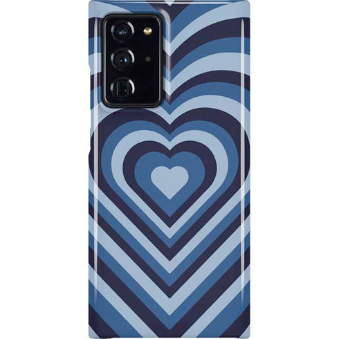 Blue Heart Pattern Galaxy Cases