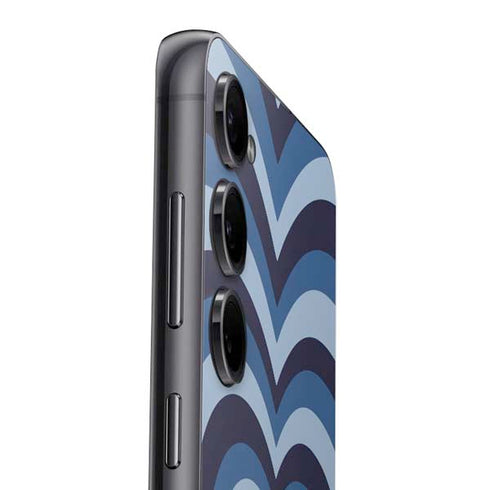 Blue Heart Pattern Galaxy S24 Plus Skin