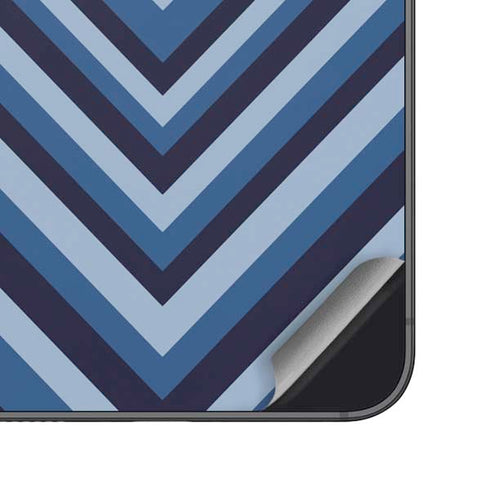 Blue Heart Pattern Galaxy S24 Plus Skin