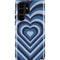 Blue Heart Pattern Galaxy Cases