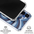 Blue Heart Pattern Galaxy S25 Clear Case