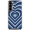 Blue Heart Pattern Galaxy S26 Clear Case